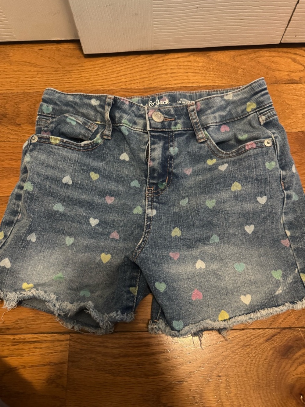 Cat & Jack Girls Heart Print Shorts Size 10/12